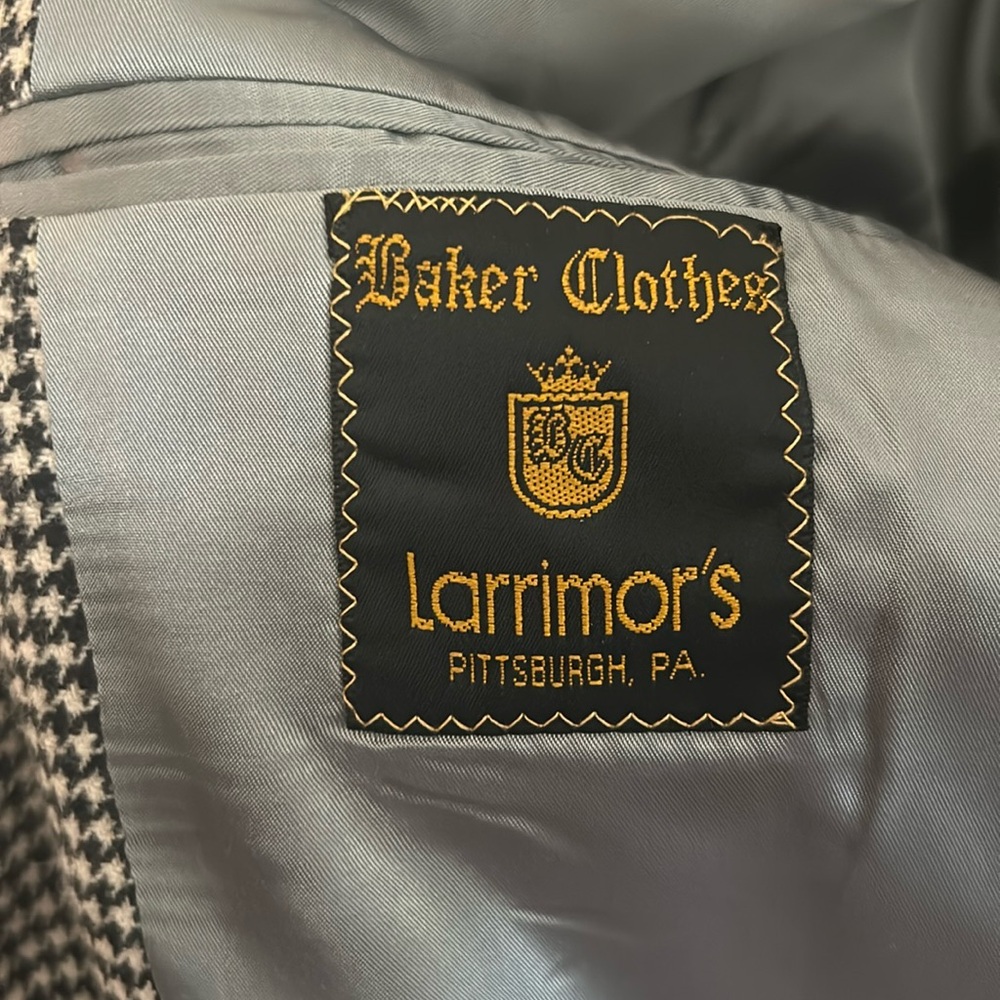 Baker clothes Larrimors tweed sport coat